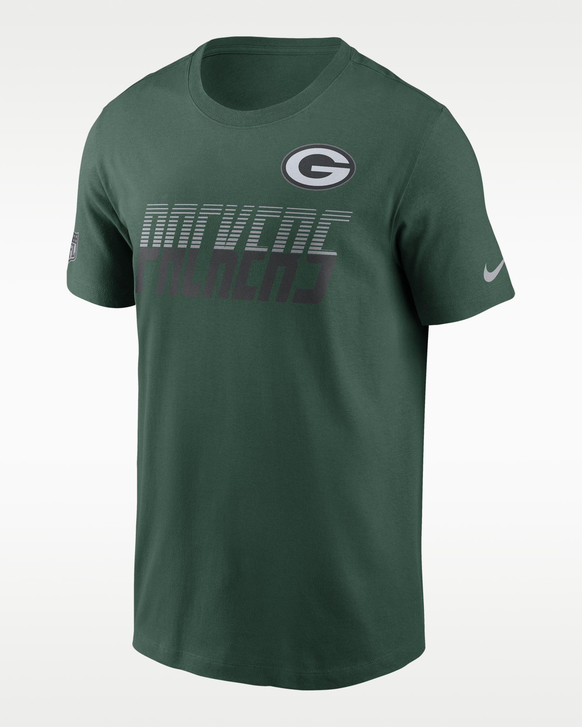 NIKE ATHL DEPT ラガーシャツ ボーダー ストライプ ラバーボタン Green Bay Packers Sideline Team Issue Men's Nike Dri-FIT NFL T